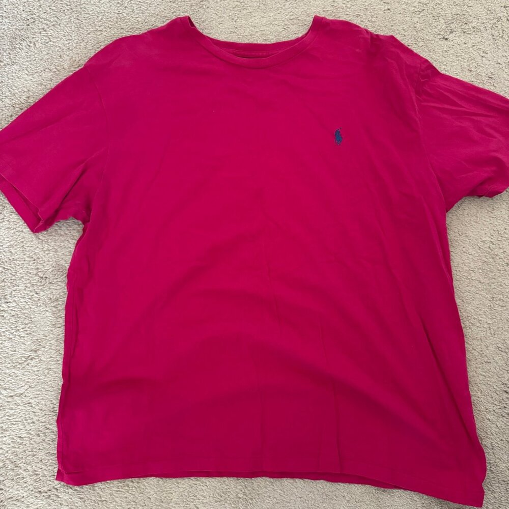 Pink Tommy Hilfiger Short Sleeve T-Shirt